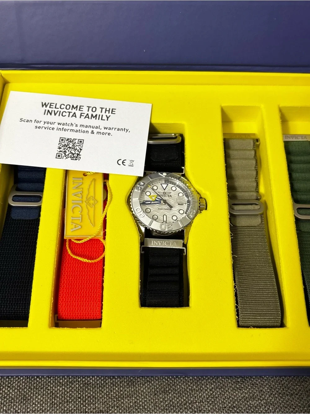 Invicta Ocean Predator 44mm 5 Strap Set NWT